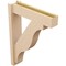 Ekena Millwork 6-in W x 24-in D x 32-in H Funston Block Rough Cedar Woodgrain TimberThane Outlooker, Primed Tan OUTUR060X24X32FST44RCPR - alternate 4